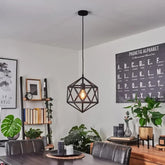 Modern-ceiling-light-in-dining-room-setup